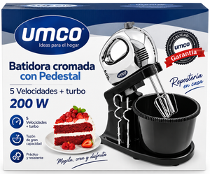 Batidora de Pedestal Umco 5VL 200 W Cromada