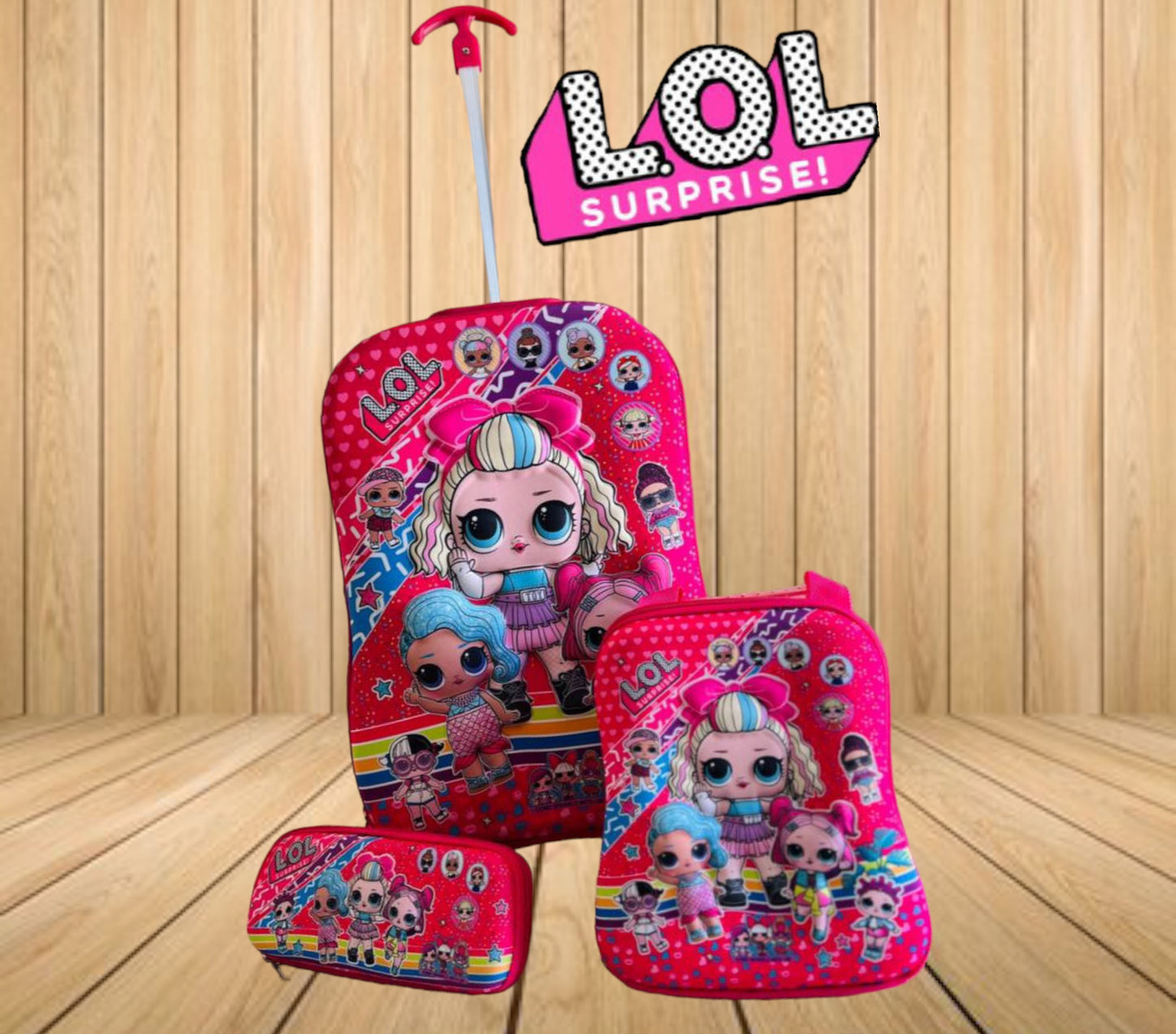 Combo Escolar de Mochila con Ruedas + Accesorios