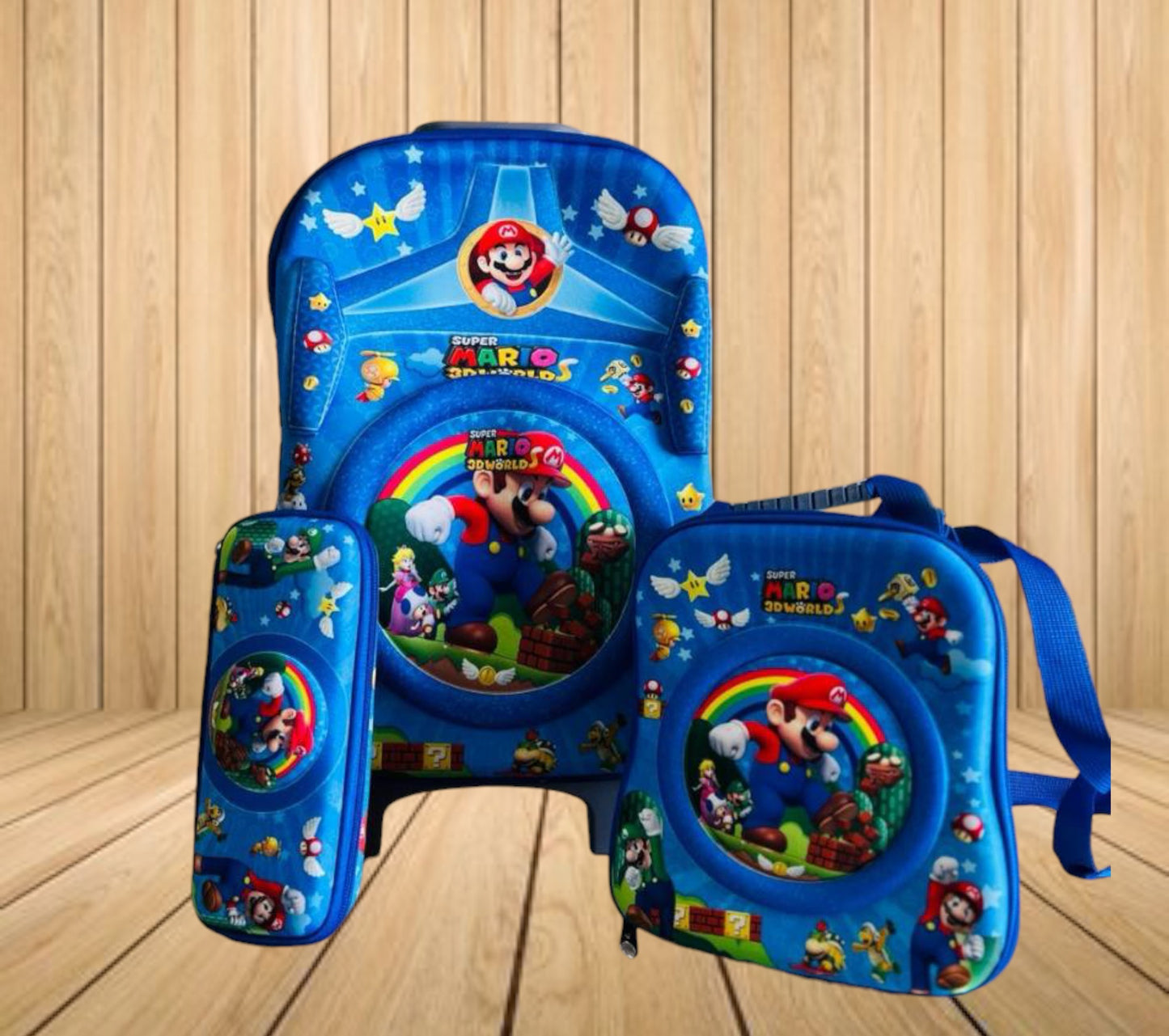 Combo Escolar de Mochila con Ruedas + Accesorios
