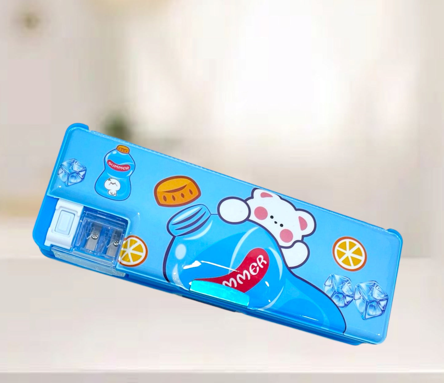 CARTUCHERA PLASTICA INFANTIL AZUL