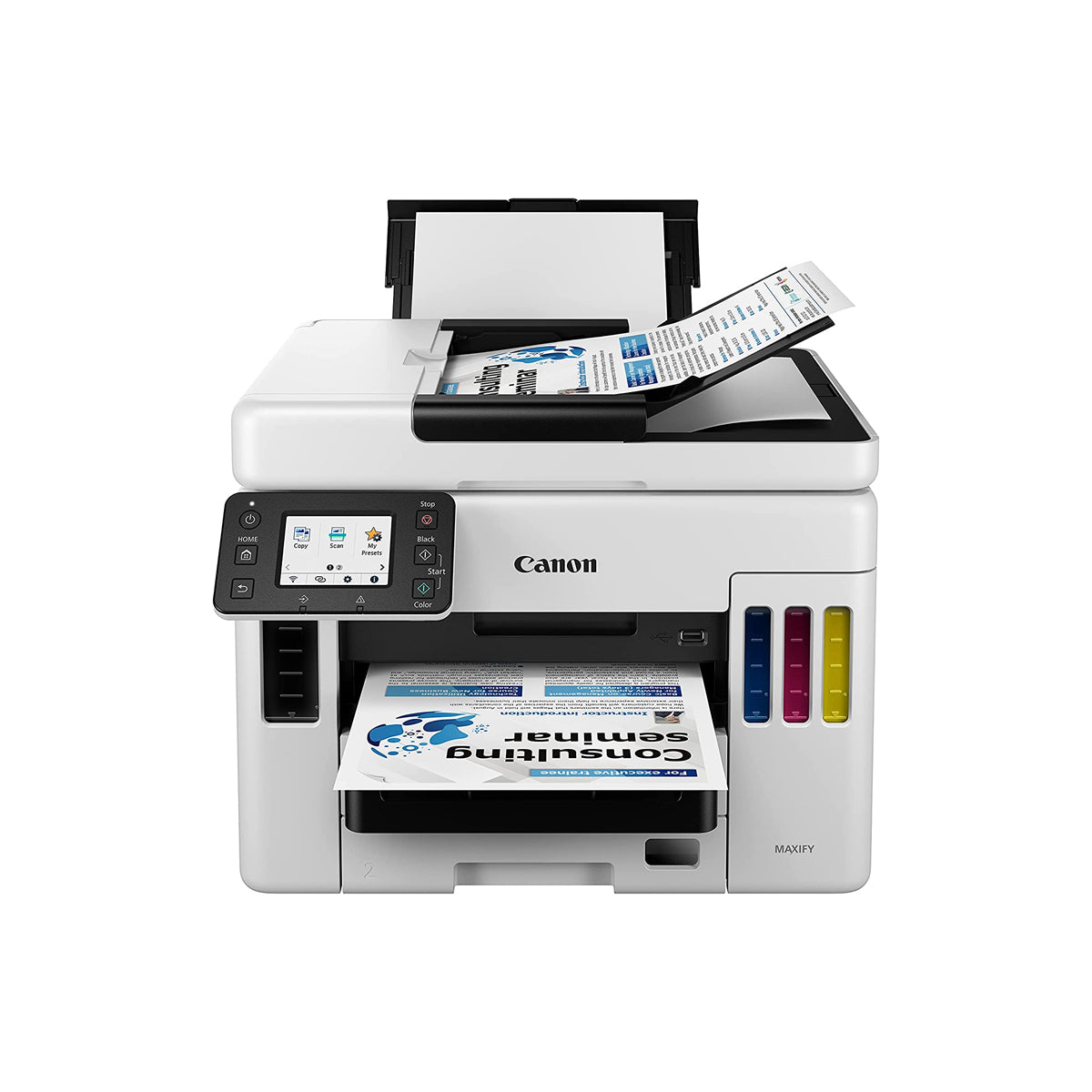 IMPRESORA CANON MEGATANK MAXIFY GX7010 MFP COLOR A4 45000 PAG 45 PPM ADF WIFI 2 BANDEJAS TINTA GI16