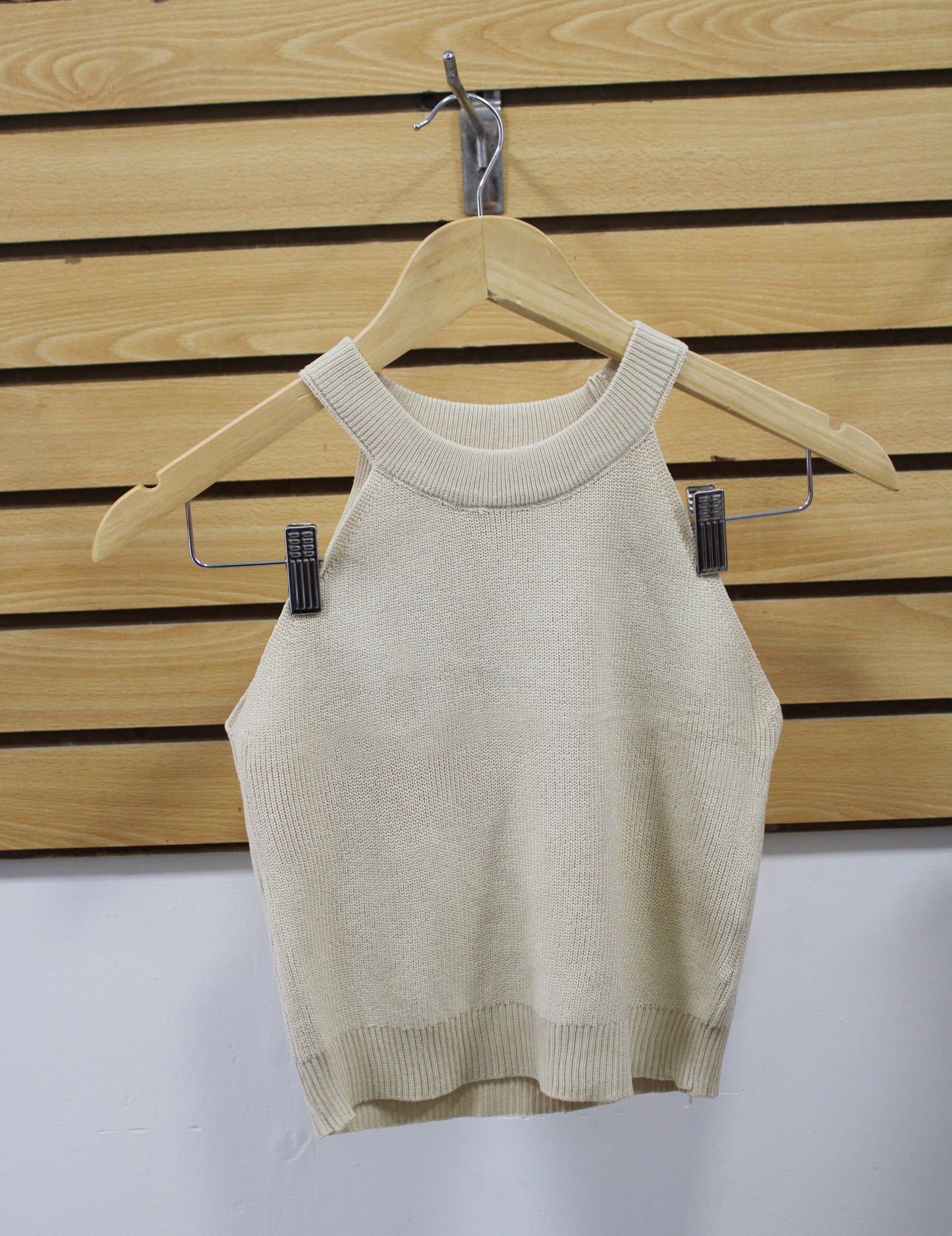 Blusa sin Mangas HJKK Blanca Talla G