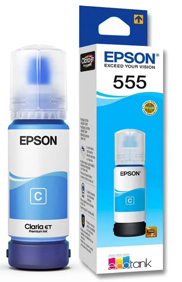 Botella Epson T555 Cyan