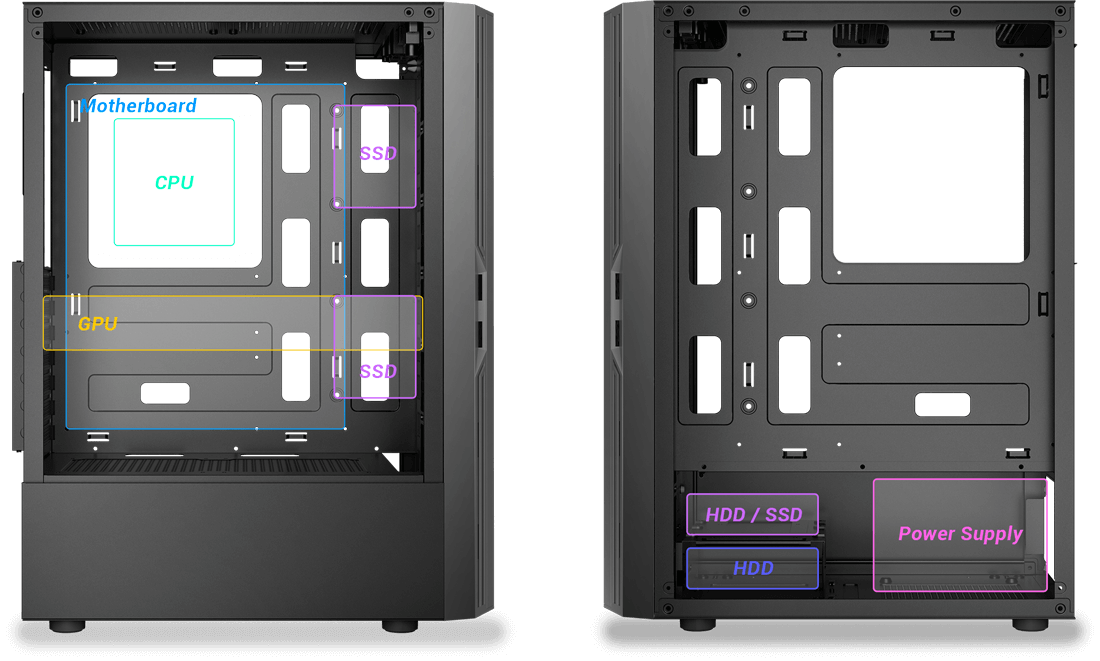 Case Antec AX20 Elite Mid Tower Rgb