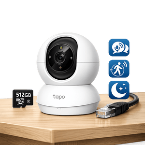 Cámara TP-Link Tapo C202 – Vigilancia 2MP con Audio Doble Vía, Detección de Movimiento y hasta 512GB 🔒📡