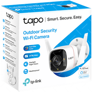 CAMARA TPLINK/TAPO C320WS /EXTERIOR / WIFI /VISION NOCTURNA A COLOR/256GB/ 2K /AUDIO BIDIRECCIONAL