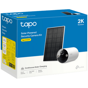 CAMARA TPLINK/TAPO C410 KIT/2K/ INC. PANEL SOLAR/MICRO SD HASTA 512GB/WIFI/INALAMBRICA/STARLIGHT