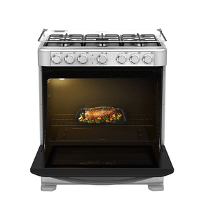 Cocina a Gas Mabe Ultimate Cooking | 6 Quemadores Sellados | Horno 109L | Acero Inoxidable | EM7610SG0