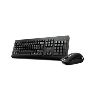 COMBO GENIUS TECLADO Y MOUSE KM-160 USB NEGRO/KIT CLASICO