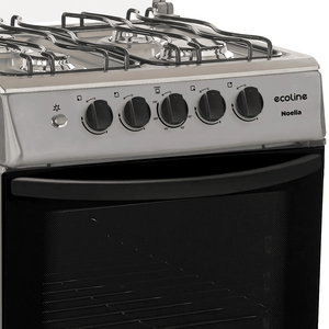 Cocina EcoLine Noelia 4 Hornillas | Gas GLP | Horno 68L | Encendido Automático | Hecha en Ecuador
