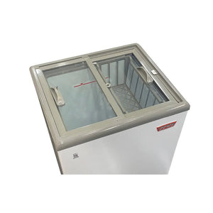 FrostTech Pro 102 – Congelador Exhibidor Dual con Tapa de Vidrio