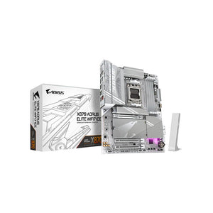 MAINBOARD GIGABYTE/X870 AORUS ICE ELITE WIFI 7 DDR5 AM5 SERIES 7000 8000 9000 BT 5.4
