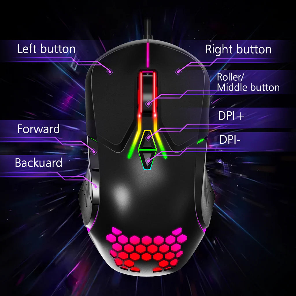 MOUSE GAMER CON CABLE ONIKUMA CW902