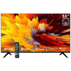 RCA Smart TV 55" 4K UHD | Google TV | Dolby Atmos | Frameless | Chromecast Built-in