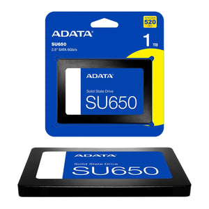 SSD ADATA 1TB SU-650 SATA 6GB-S 2.5INC 3D-NAND 3Y