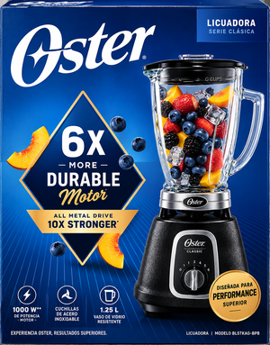 Licuadora Oster de Vidrio 1.5 L 1000 W Negra