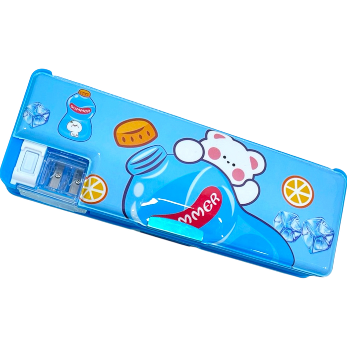 CARTUCHERA PLASTICA INFANTIL AZUL