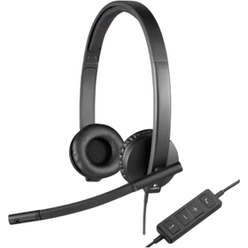 LOGITECH H570E WIRED HEADSET, STEREO HEADPHONES WITH NOISE-CANCELLING MICROPHONE