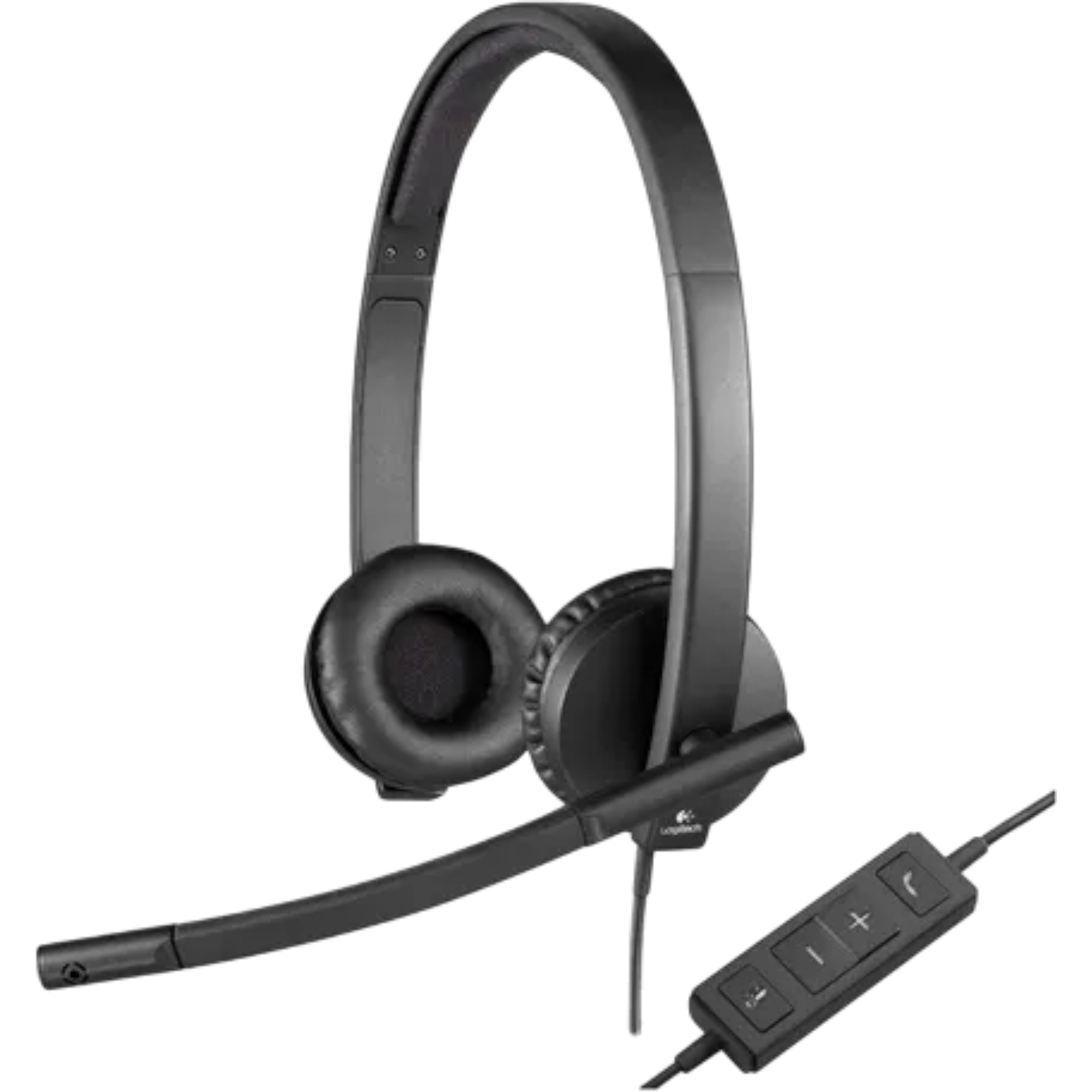LOGITECH H570E WIRED HEADSET, STEREO HEADPHONES WITH NOISE-CANCELLING MICROPHONE