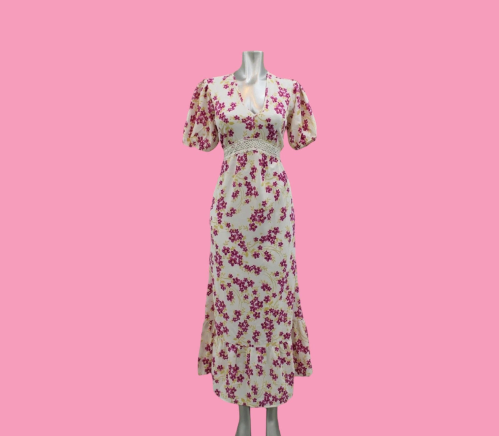 Vestido Niuniu Studio 5363 Floreeado