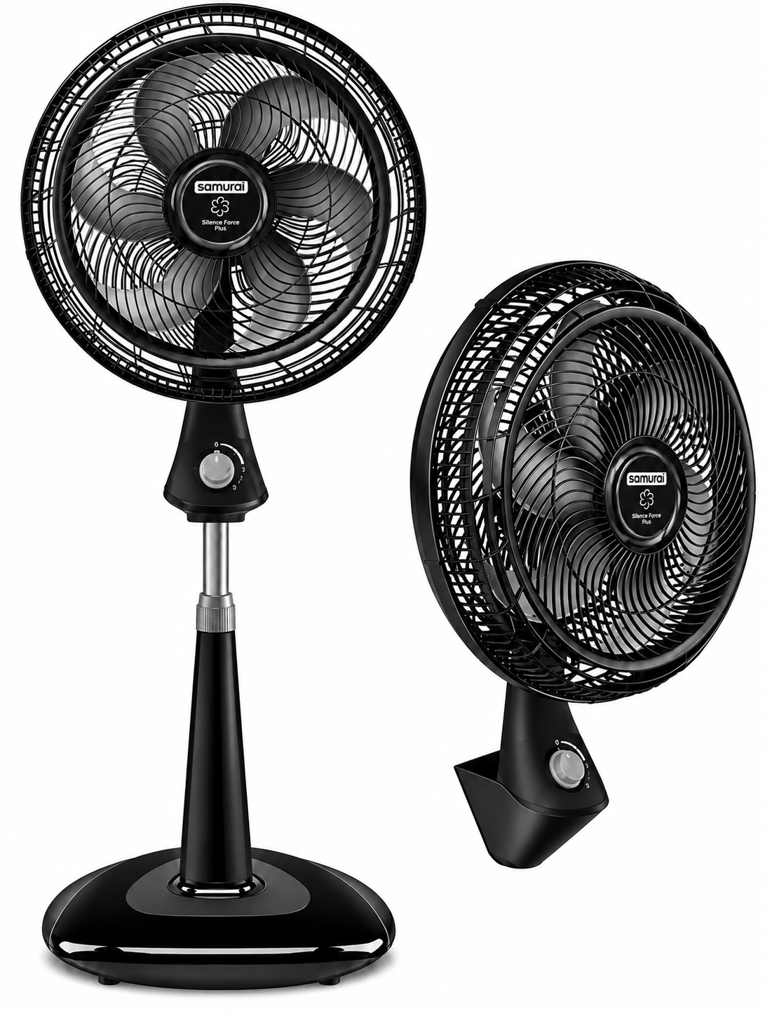 Ventilador Samurai Silence Force 18 pulgadas 2 en 1 80W Negro