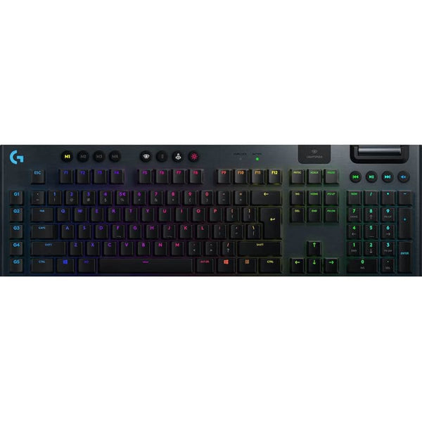 TECLADO MECANICO LOGITECH GAMING G915 WIRELESS RGB LIGHTSPEED FOR GAMING NEGRO
