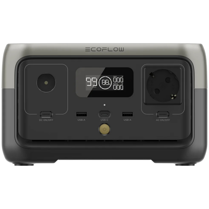 ESTACION ECOFLOW RIVER 2 / 256WH / 2 TOMAS / USB-A / USB-C / BAT. LITIO