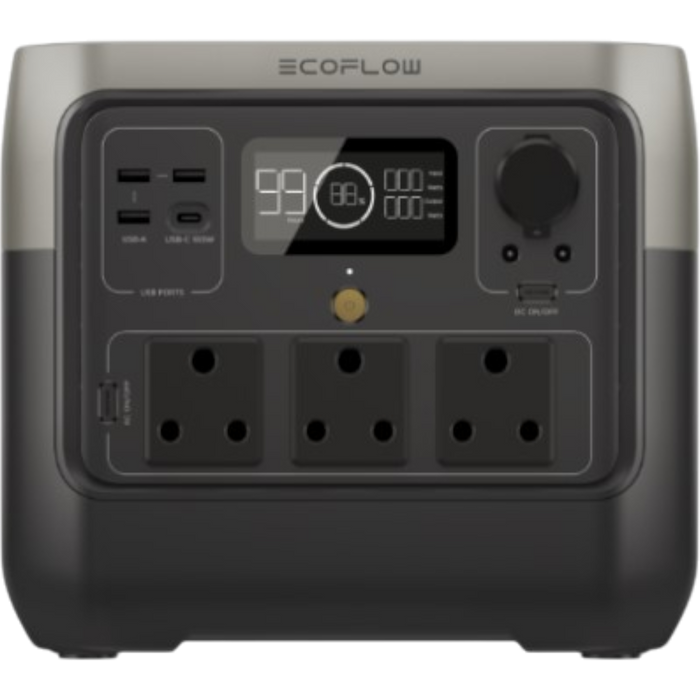 ESTACION ECOFLOW RIVER 2 PRO / 768WH / 4 TOMAS / USB-A / USB-C / BAT. LITIO