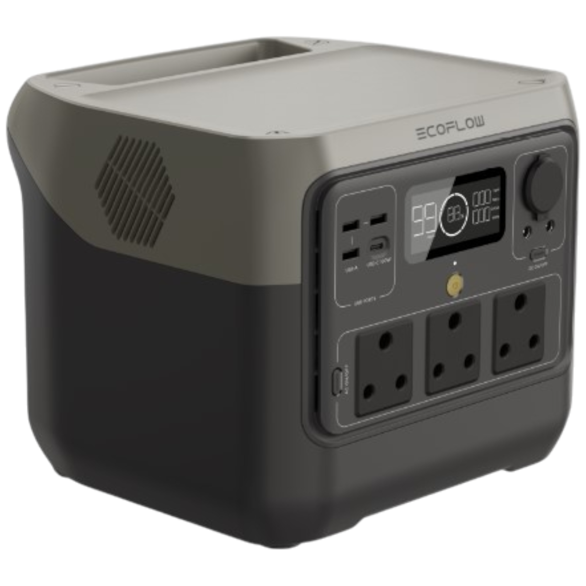 ECOFLOW RIVER 2 PRO STATION / 768WH / 4 SOCKETS / USB-A / USB-C / BAT. LITHIUM