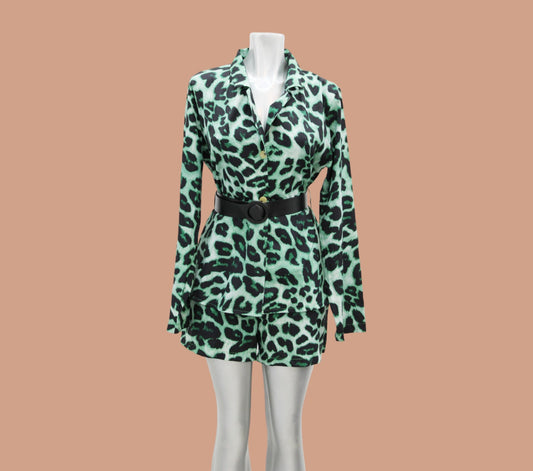 Conjunto Atigrado Verdoso