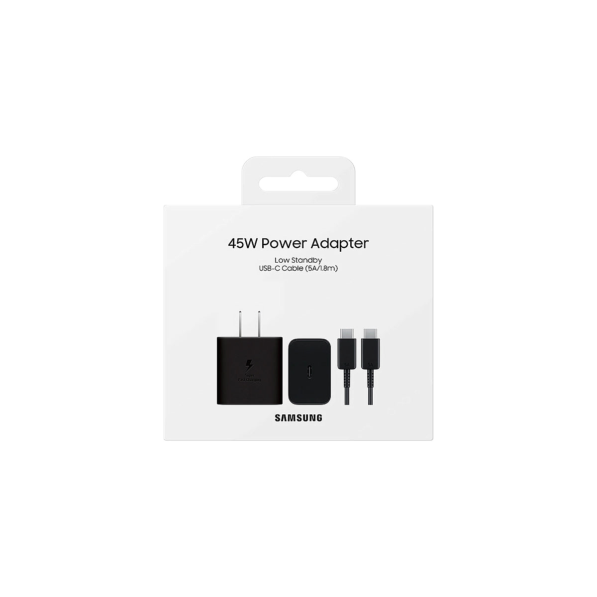 CARGADOR DE PARED SAMSUNG EP-T4511XBE 45W USB-C NEGRO-CABLE