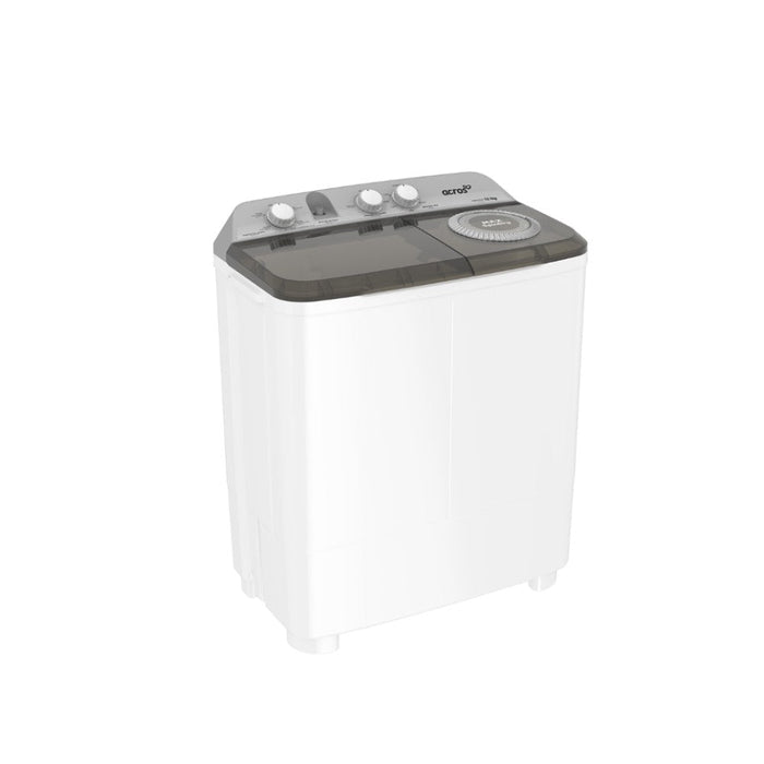 Lavadora Acros 13KG Semiautomática – Doble Tina, 5 programas y nivel de agua ajustable para lavar sin complicaciones ❤️