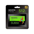 ADATA SSD DISK 512GB SU650 2.5 SATA 6GB/S 3D NAND READING 520MB/S WRITING 450MB/S