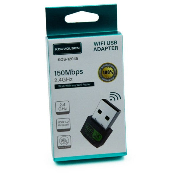 ADAPTADOR WIFI USB KOUVOLSEN KOS-12045