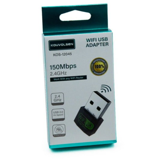 ADAPTADOR WIFI USB KOUVOLSEN KOS-12045