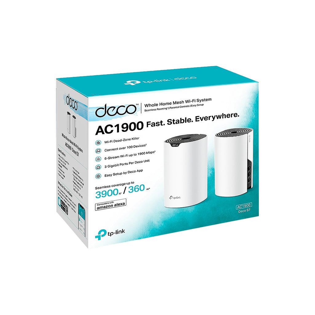DECO TP-Link Wifi Mesh Inteligente Doble Banda AC-1900 2 PACK