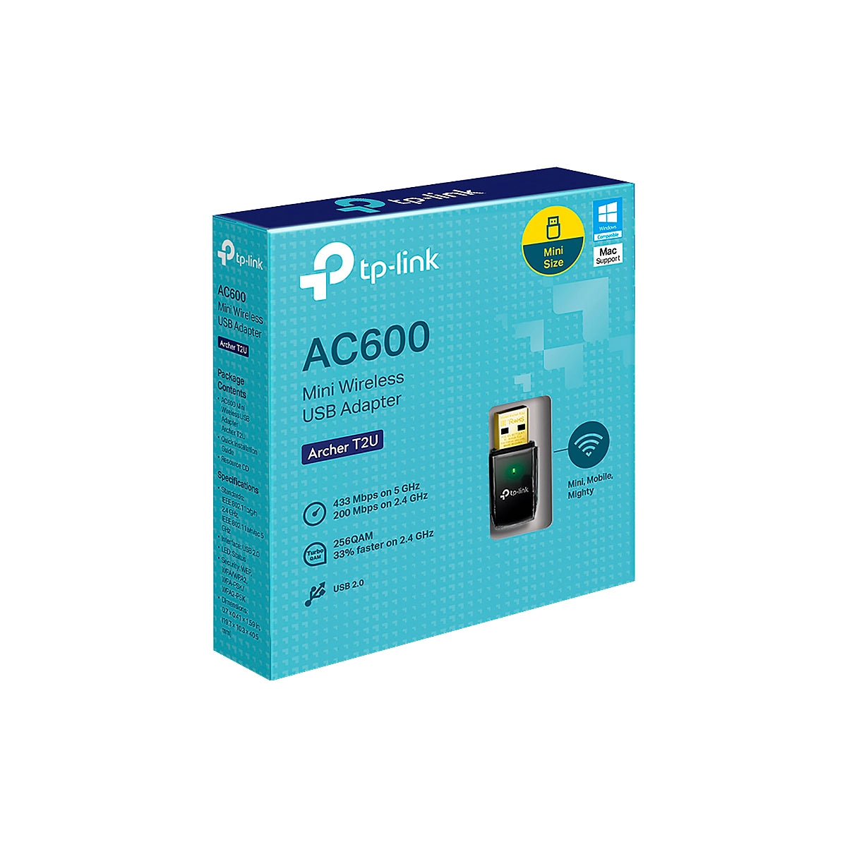 ADAPTADOR INALAMBRICO USB BANDA DUAL AC600 ARCHER T2U