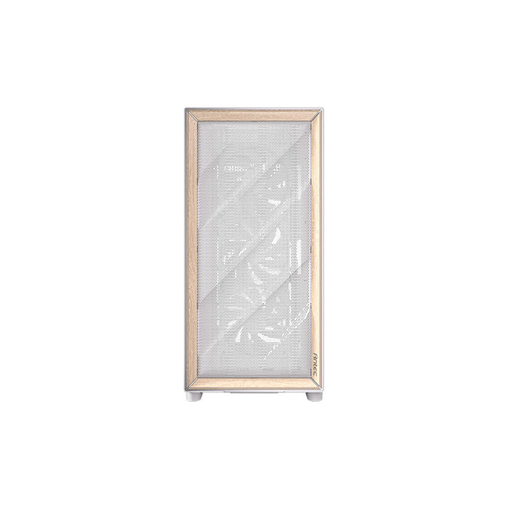 CASE ANTEC/FLUX WOOD WHITE MID TOWER 3X120MM IN FRONT 1X120MM REVERSE FAN 1X140MM REAR