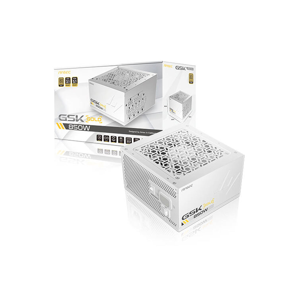 FUENTE ANTEC/FUENTE DE PODER GSK850 850W 80PLUS GOLD BLANCO PCIE 5.1