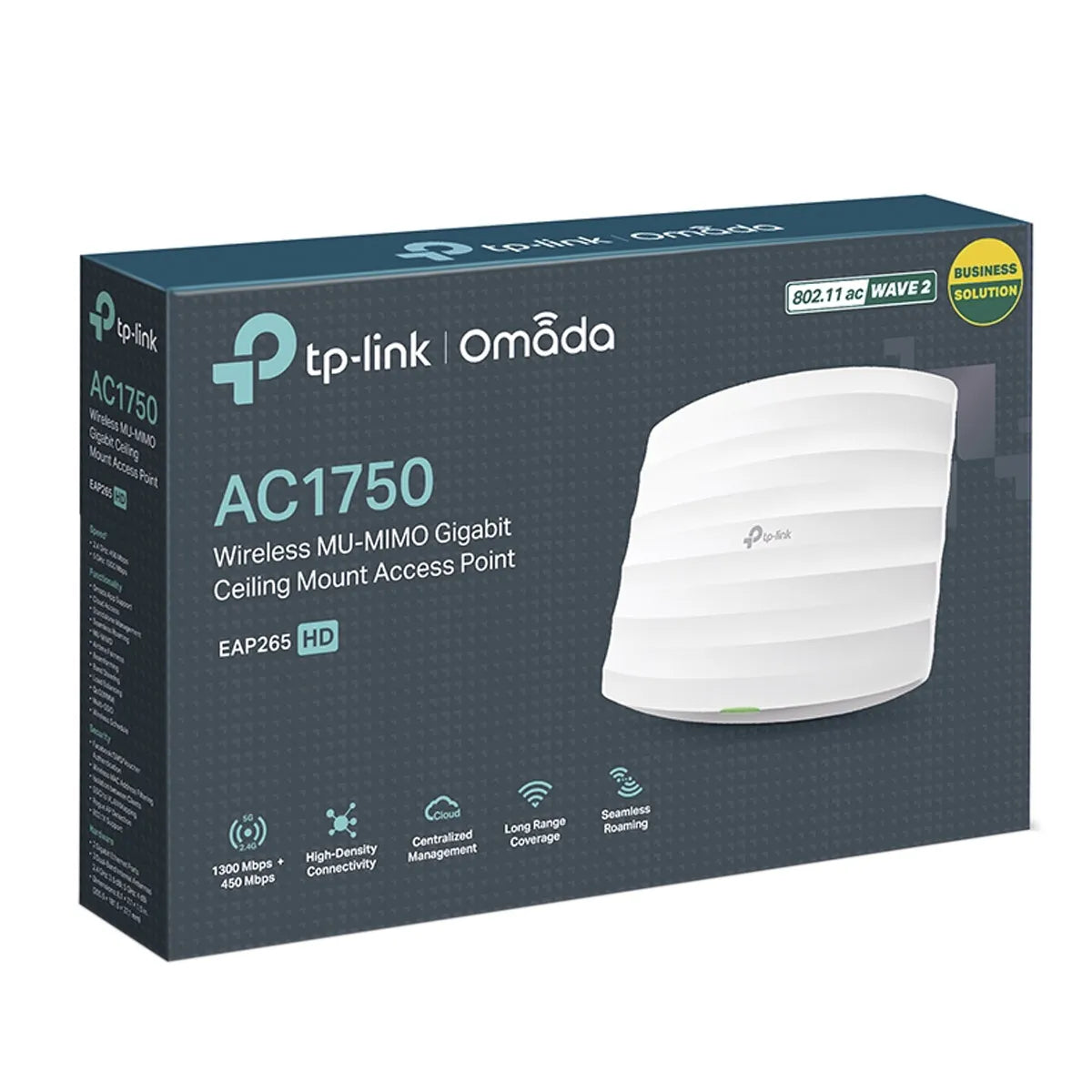 PUNTO DE ACCESO INALAMBRICO FAST BANDA DUAL AC1750 CON MONTAJE DE TECHO EAP265 HD