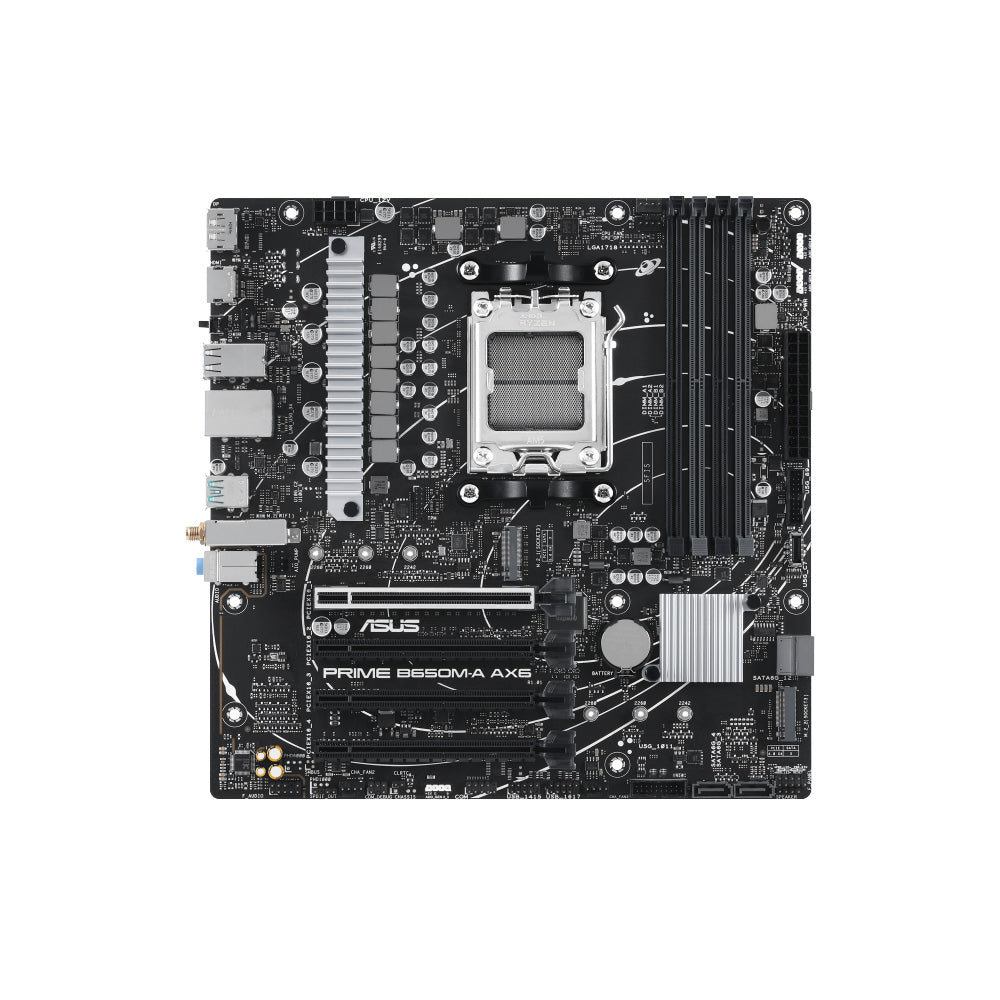 MAINBOARD/ASUS PRIME B650M-A AX6 II AM5 WIFI 6 DDR5 PCIE 5.0 90MB1J90-M0EAY0