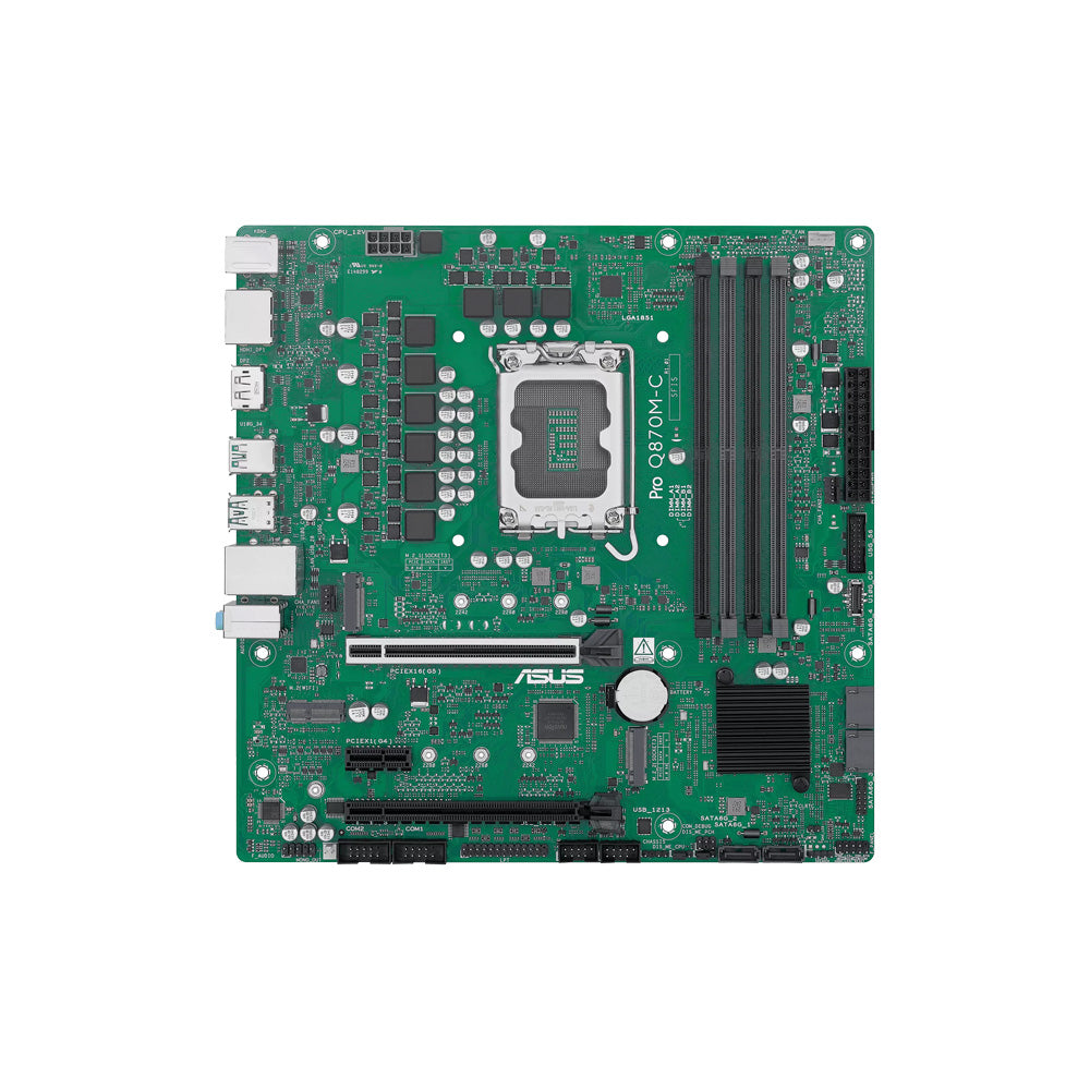 MAINBOARD/ASUS PRO Q870M-C-CSM LGA1851 MICRO ATX 4 SLOTS DDR5 2XHDMI 2XDP 90MB1KEP-M0EAYC
