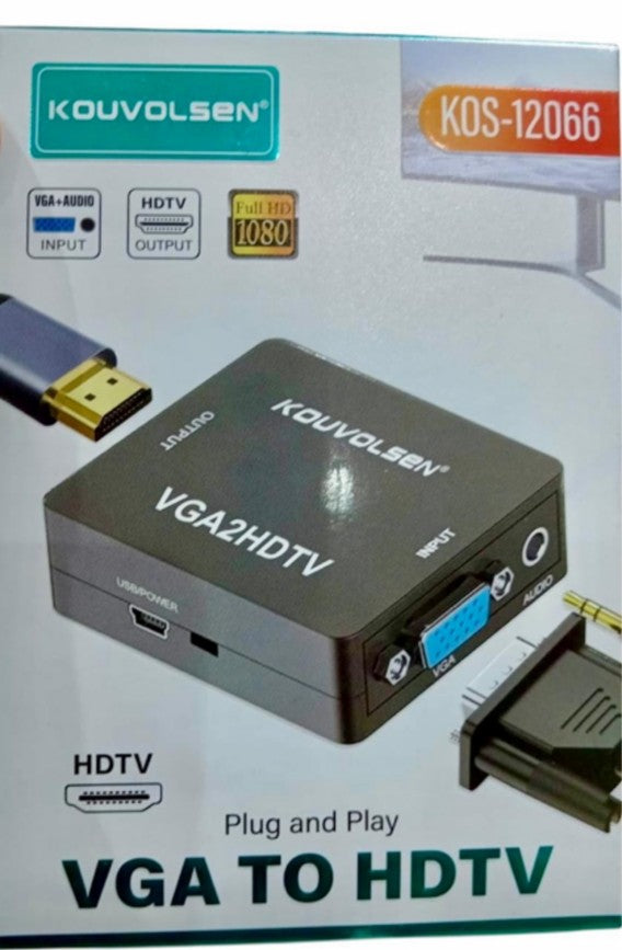 CONVERTIDOR VGA A HDMI KOUVOLSEN KOS-12066