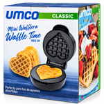 Mini Waflera Waffle Time Umco 580 W Negra