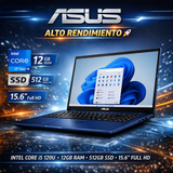 Laptop ASUS X1504VA-BQ3130 Intel Core 5 120U 12GB RAM 512GB SSD 15.6" FHD – Azul