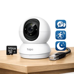 Cámara TP-Link Tapo C202 – Vigilancia 2MP con Audio Doble Vía, Detección de Movimiento y hasta 512GB 🔒📡