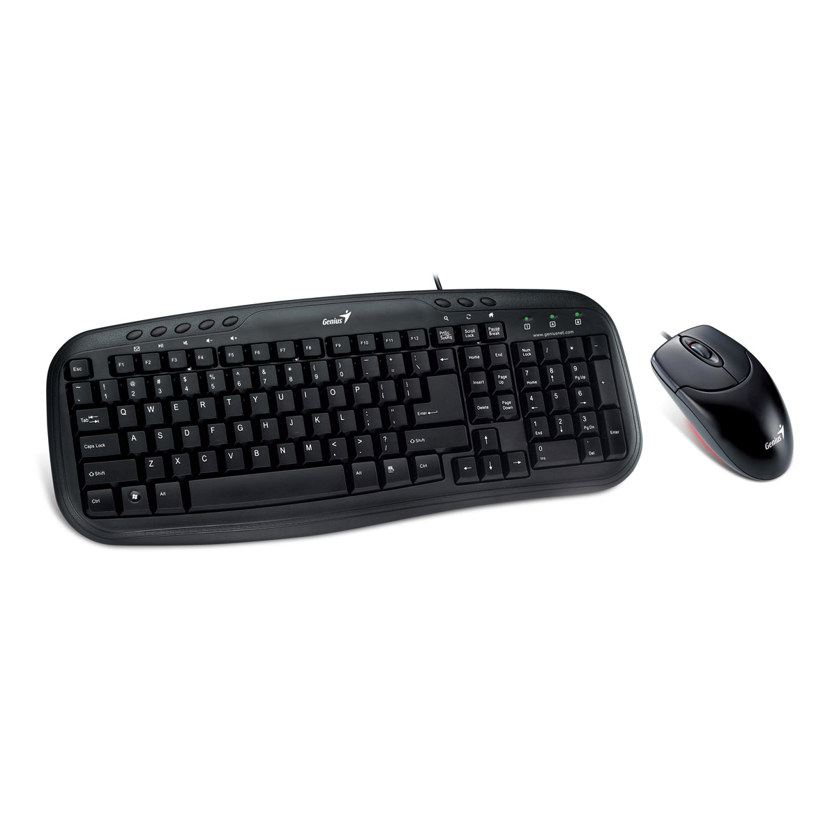 COMBO TECLADO Y MOUSE GENIUS KM-200 USB NEGRO