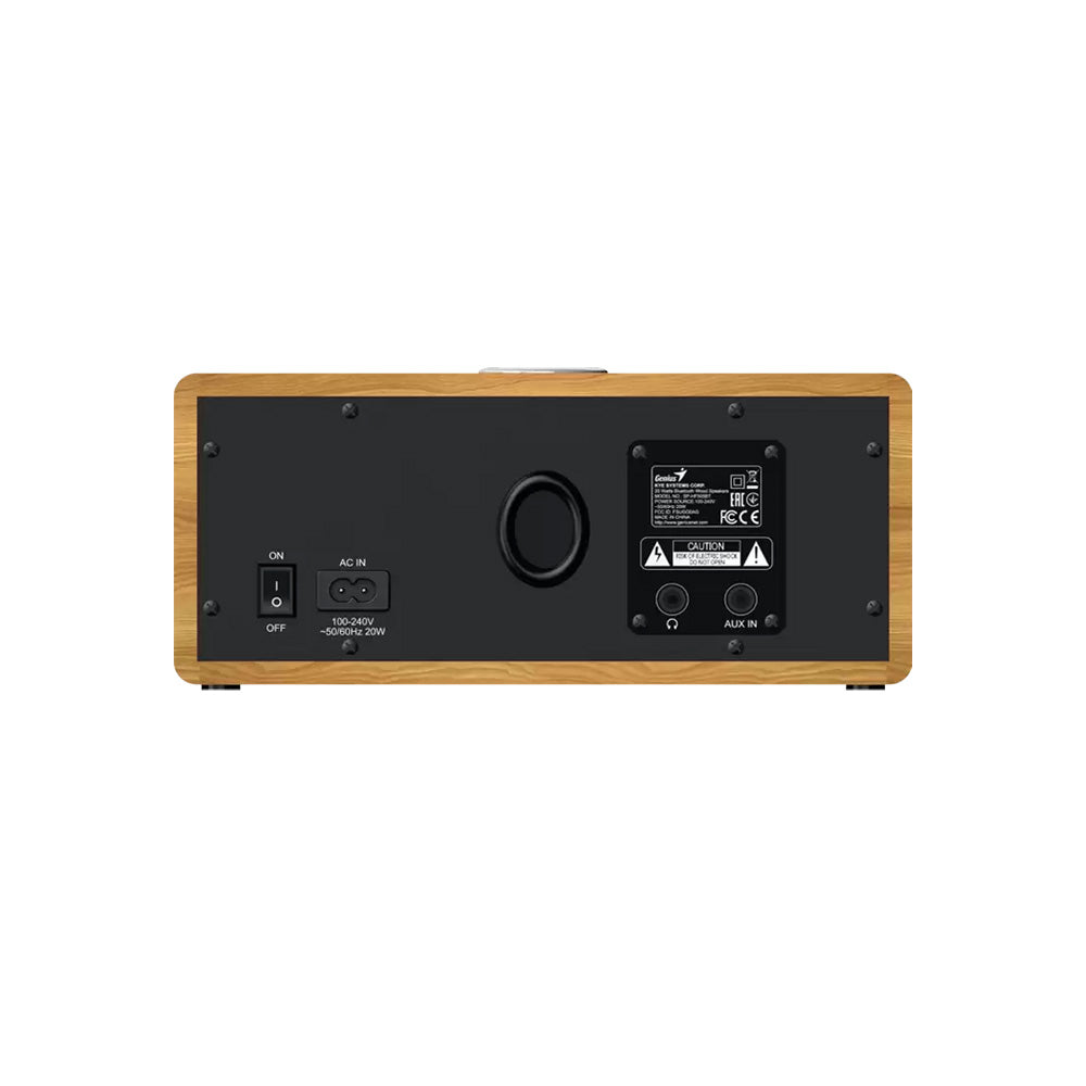 Parlante Genius SP-HF505BT Barra Madera – Sonido Premium con Bluetooth 5.3 y 20W RMS 🔊
