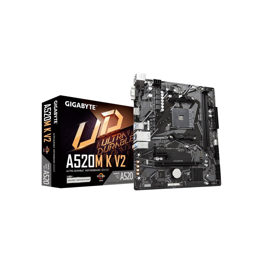 MAINBOARD/GIGABYTE A520M-K V2 MICRO ATX AM4 DDR4