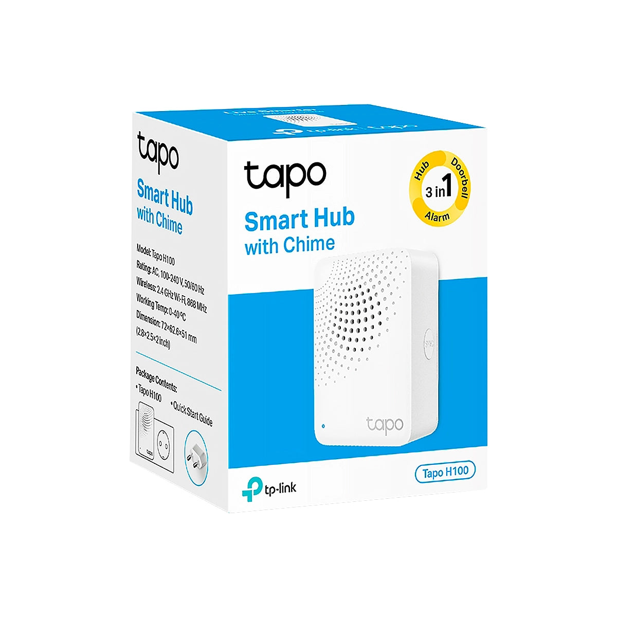 HUB TPLINK TAPO H100 INTELIGENTE CON ALARMA